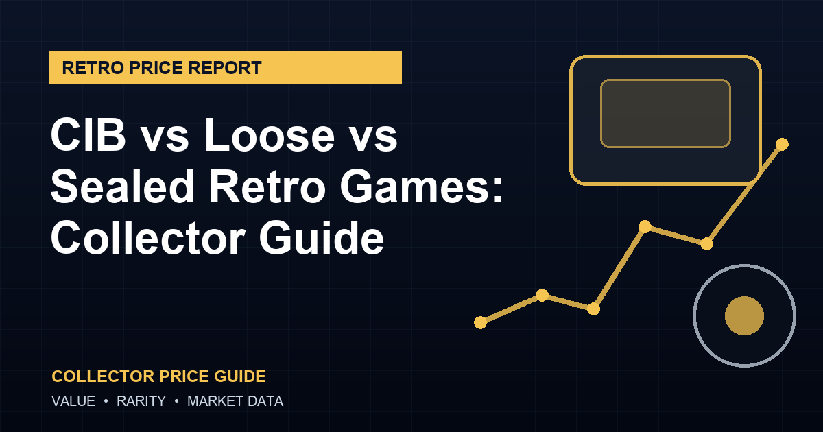 CIB vs Loose vs Sealed Retro Games: Collector Guide