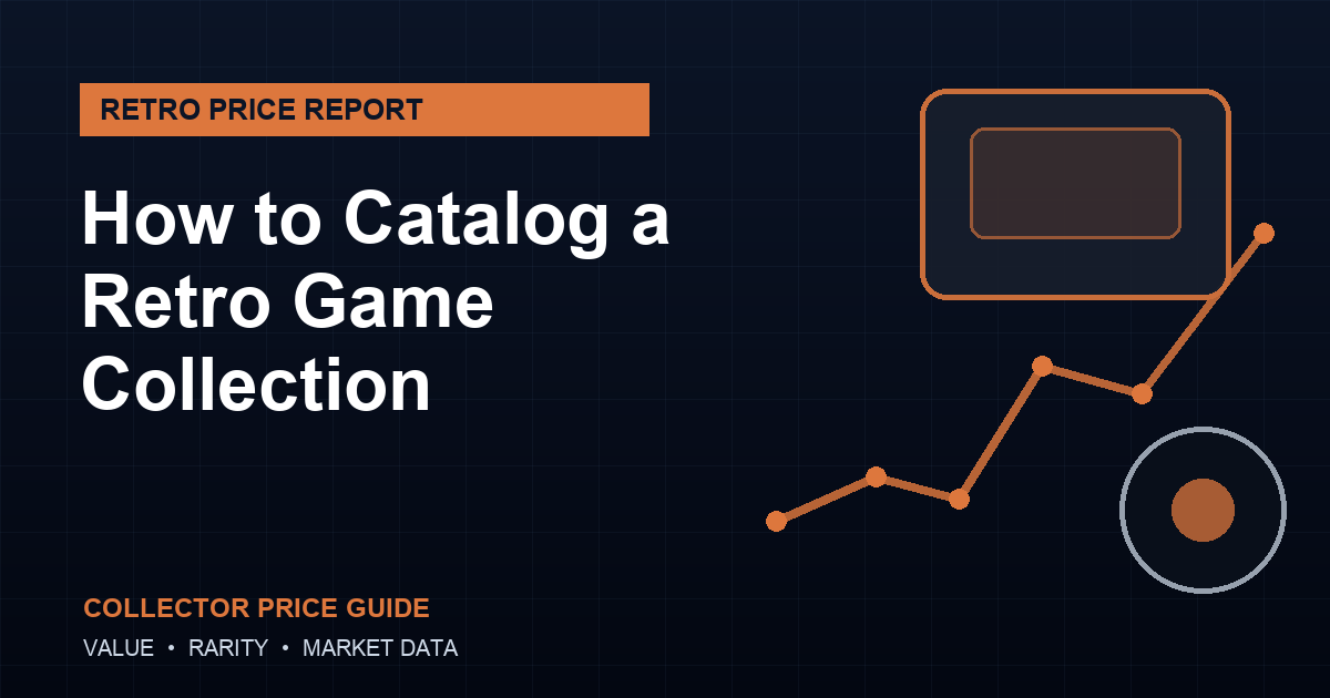 how to catalog a retro game collection guide featured image