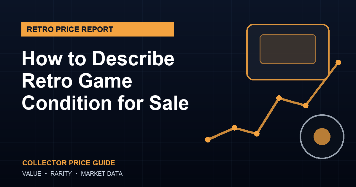 How to Describe Retro Game Condition for Sale
