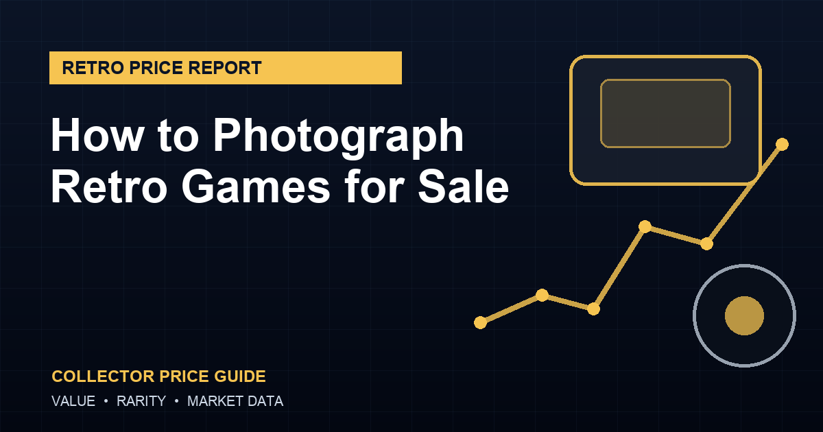 how to photograph retro games for sale guide featured image