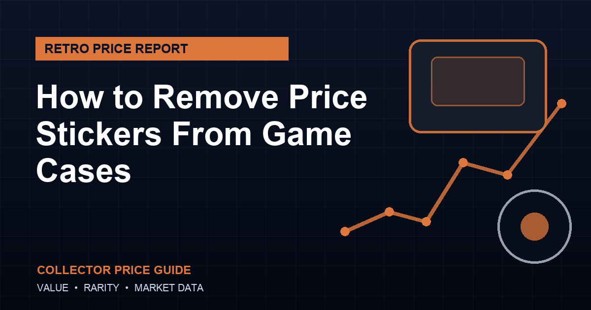 How to Remove Price Stickers From Game Cases