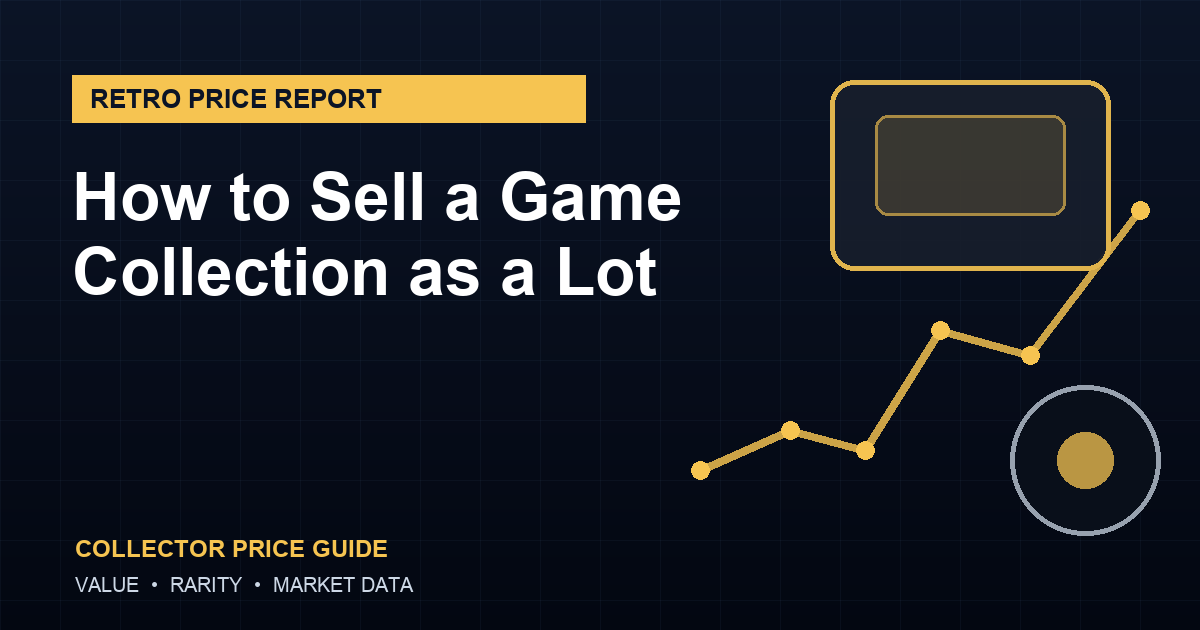 How to Sell a Game Collection as a Lot