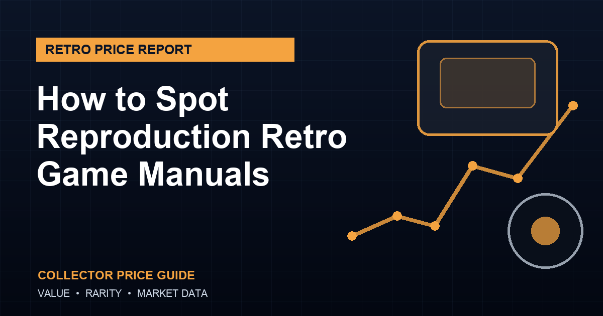 How to Spot Reproduction Retro Game Manuals