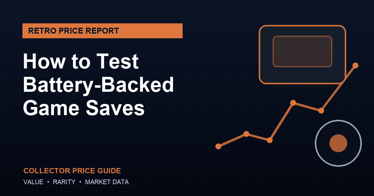 How to Test Battery-Backed Game Saves