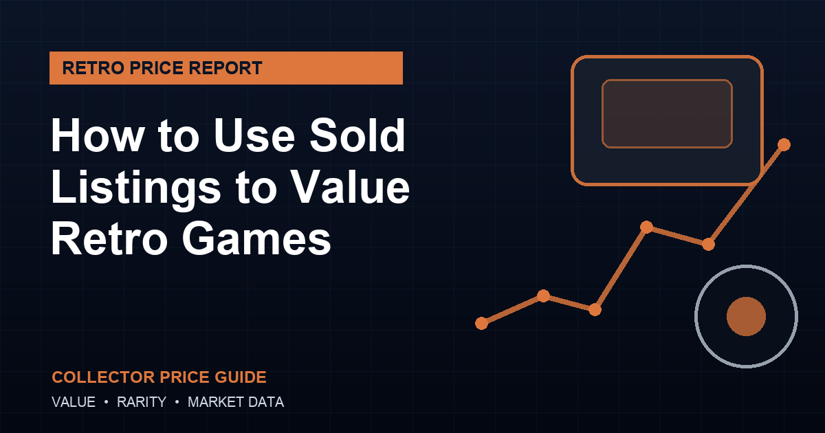 how to use sold listings to value retro games guide featured image